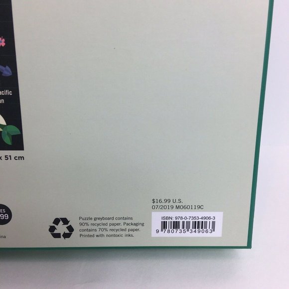 Mudpuppy Puzzle Your World Map 1000 Piece Paul Daviz 27" X 20" Jigsaw Puzzles - Picture 7 of 12